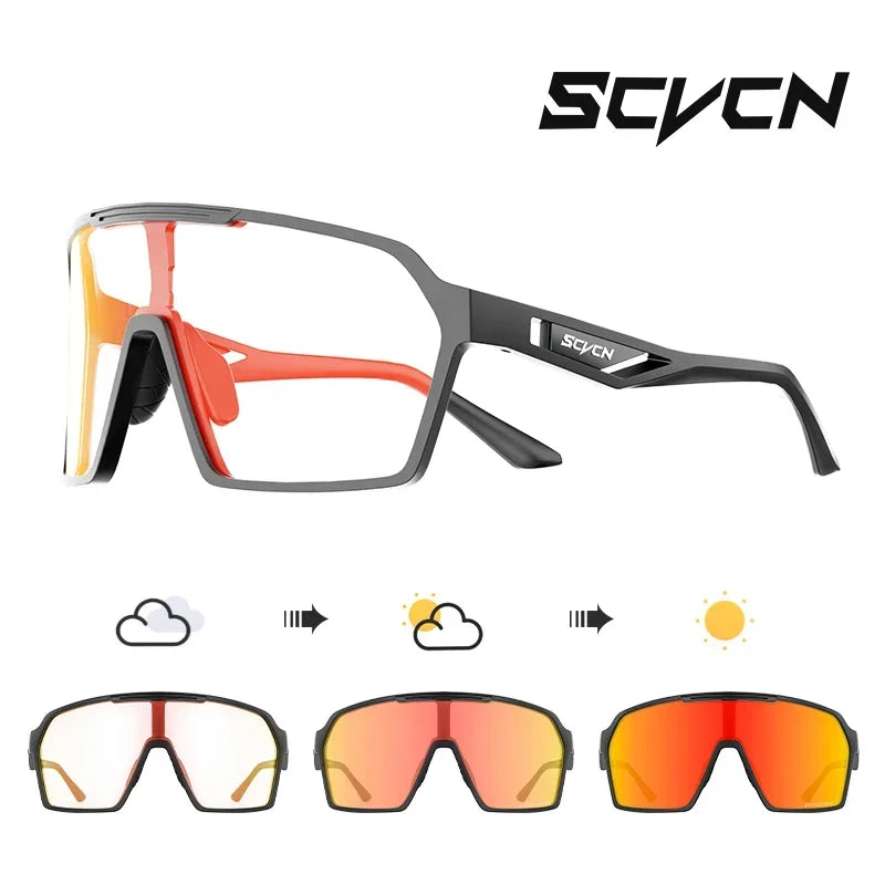 Óculos de Ciclismo Fotocromáticos UV400 – Proteção e Estilo para suas Aventuras ao Ar Livre