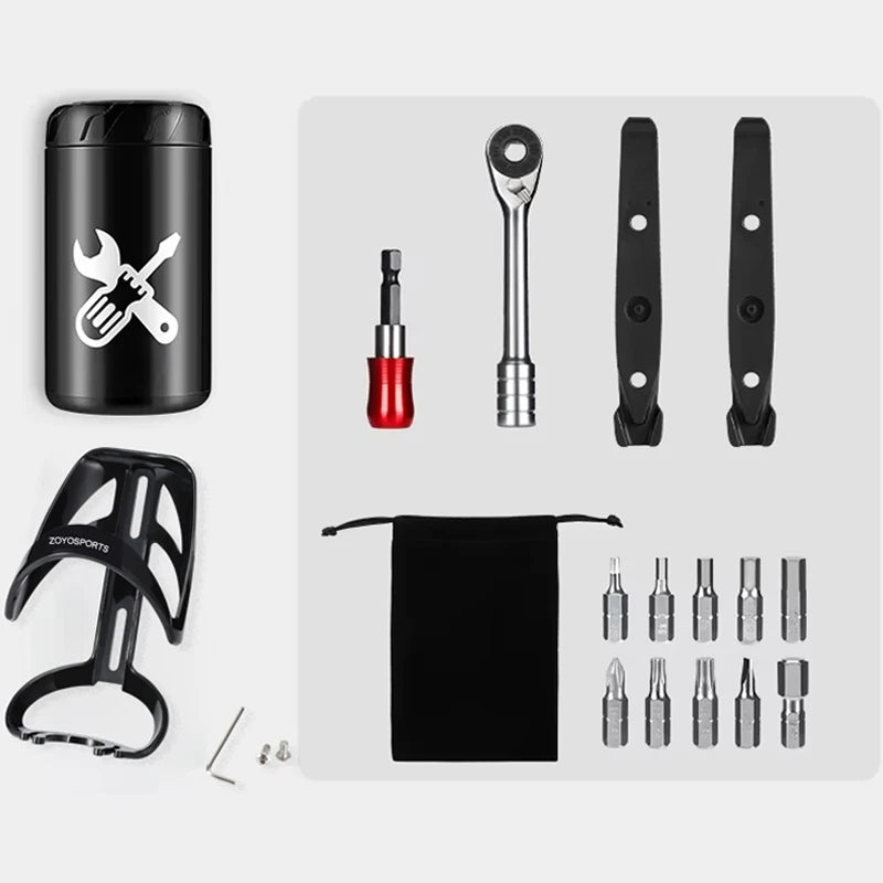 Kit de Reparo Portátil para Ciclismo – Solução Compacta para Manutenção Rápida da Sua Bike