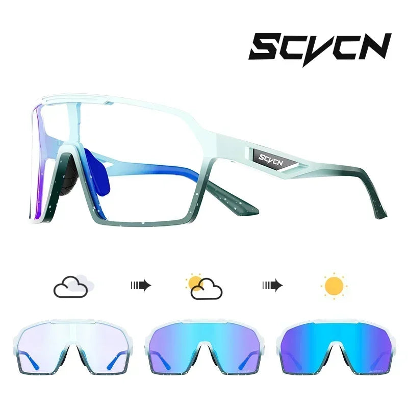 Óculos de Ciclismo Fotocromáticos UV400 – Proteção e Estilo para suas Aventuras ao Ar Livre