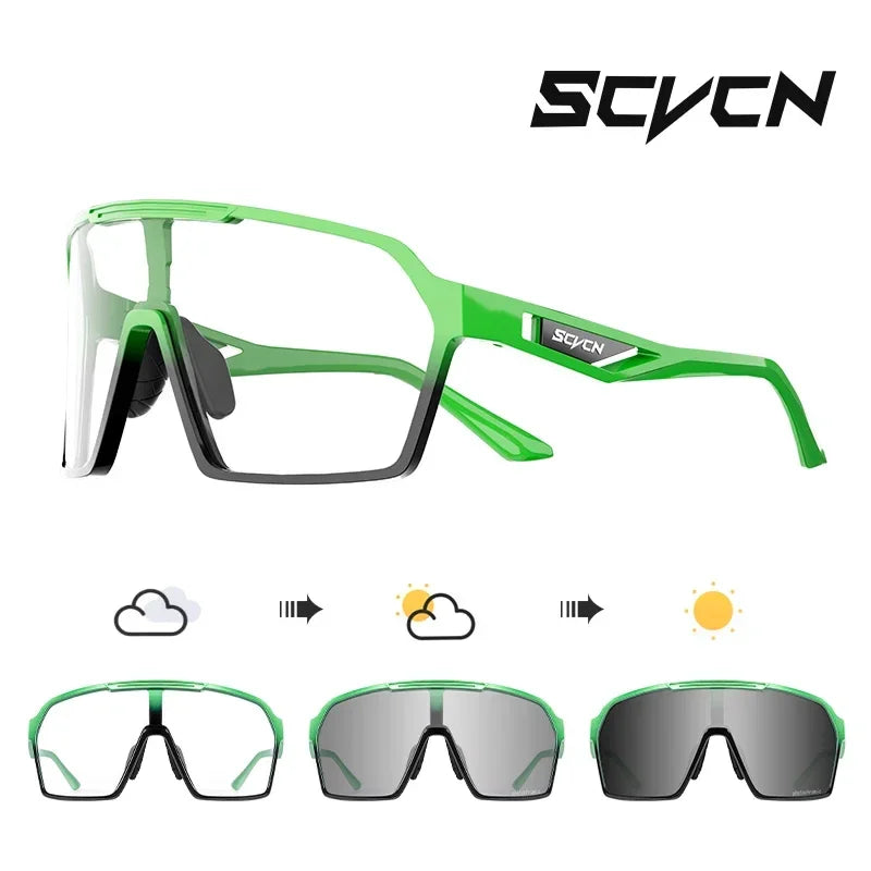 Óculos de Ciclismo Fotocromáticos UV400 – Proteção e Estilo para suas Aventuras ao Ar Livre