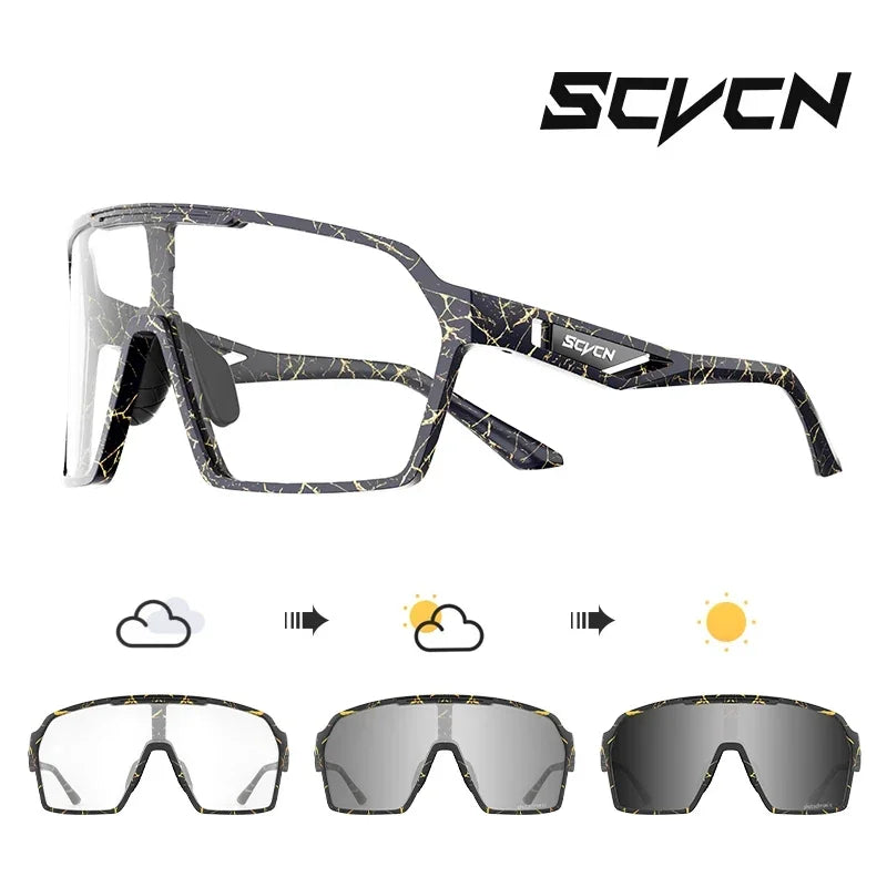 Óculos de Ciclismo Fotocromáticos UV400 – Proteção e Estilo para suas Aventuras ao Ar Livre