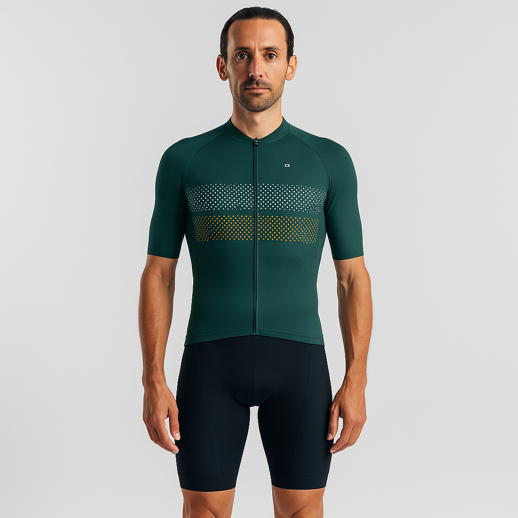 Camiseta de Ciclismo Masculina - Manga Curta, Leve e Respirável com 3 Bolsos