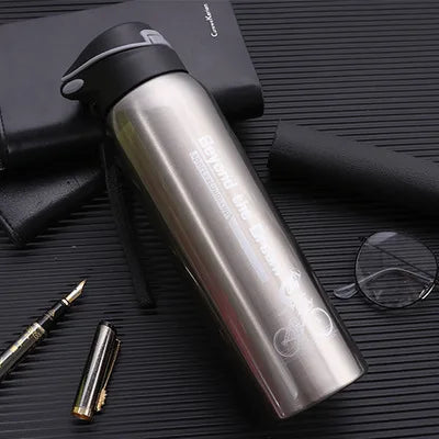 Garrafa Térmica para Bike 500ml Alumínio Resistente e Isolamento Térmico para Pedaladas