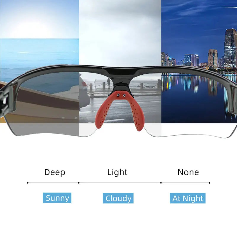 Óculos para Mountain Bike e Estrada – Lentes Fotocromáticas para Melhor Visibilidade