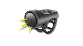 Farol de Bike +Buzina Eletrônica de Brinde – Iluminação Forte e Segurança em Dobro