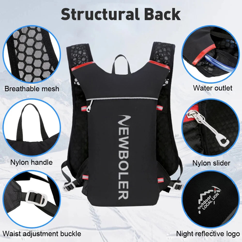 Mochila de Hidratação Newboler com Reservatórios – Performance, Conforto e Hidratação Garantida