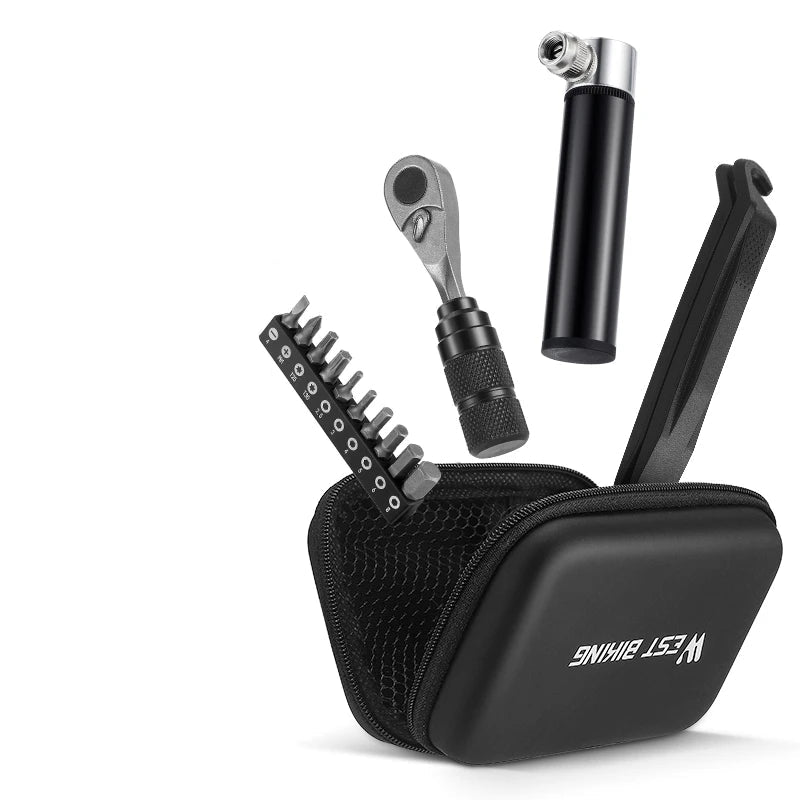 Kit de Ferramentas Multifuncional West Biking – Compacto, Portátil e Pronto para Qualquer Situação