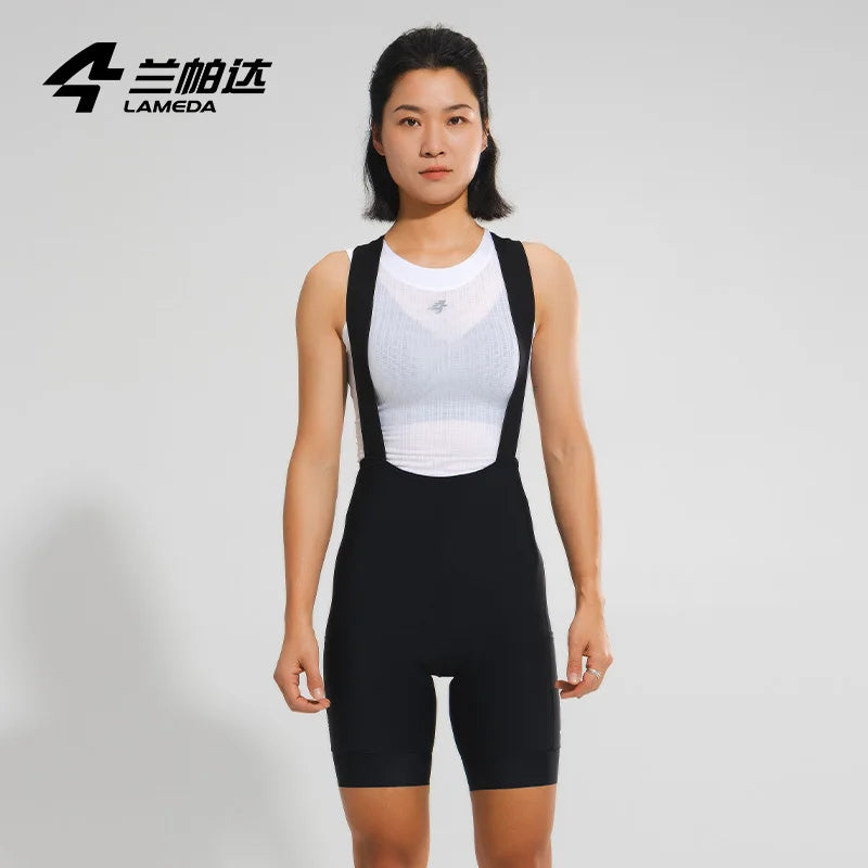 Bib Shorts LAMEDA – Conforto e Proteção UV para Ciclismo Feminino