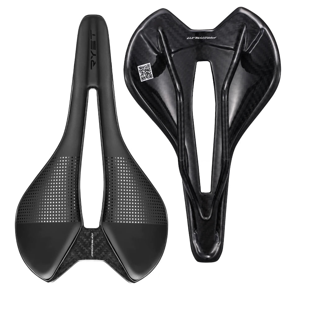 Selim RYET em Fibra de Carbono 110g – Superleve, Confortável e de Alta Performance