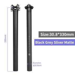 Canote de Selim em Fibra de Carbono Seatpost Black – Leveza e Resistência para Performance Máxima
