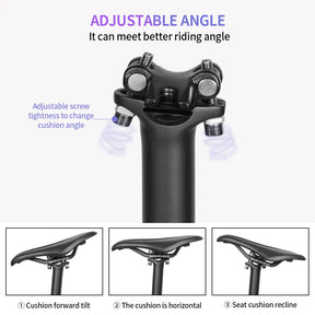 Canote de Selim em Fibra de Carbono Seatpost Black – Leveza e Resistência para Performance Máxima
