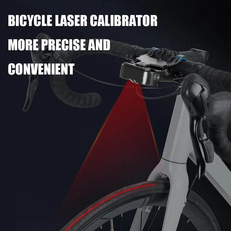 Ferramenta de Alinhamento para Bicicletas Calibrador de Guidão – Laser de Precisão para Selim e Guidão