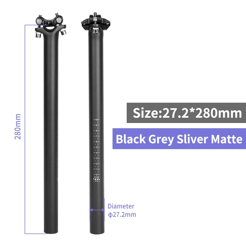 Canote de Selim em Fibra de Carbono Seatpost Black – Leveza e Resistência para Performance Máxima