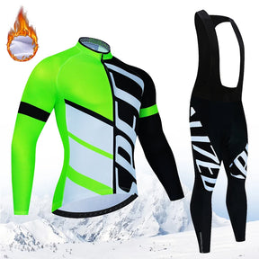 Conjunto de Jersey de Ciclismo de Inverno