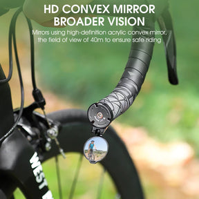 Espelho Retrovisor para Bicicleta West Biking – Visão Segura e Design Discreto
