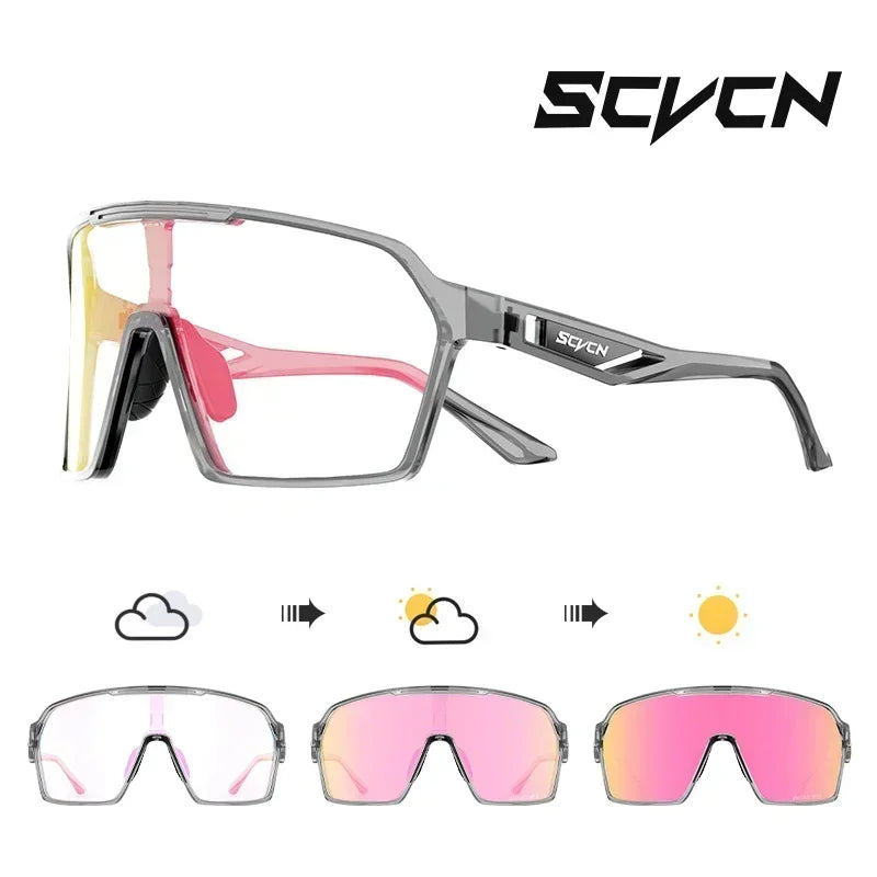 Óculos de Ciclismo Fotocromáticos UV400 – Proteção e Estilo para suas Aventuras ao Ar Livre