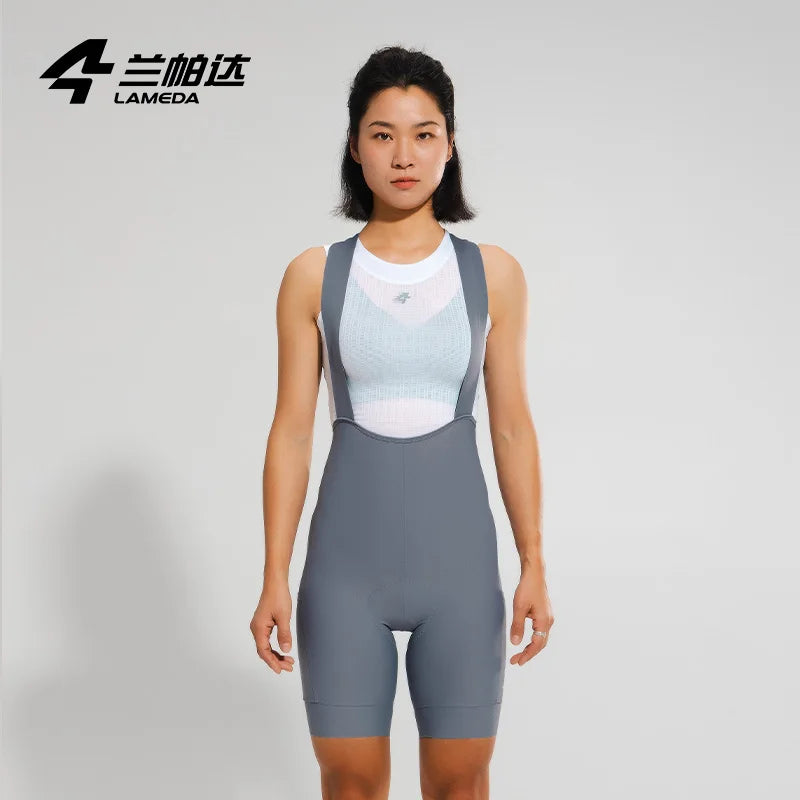 Bib Shorts LAMEDA – Conforto e Proteção UV para Ciclismo Feminino