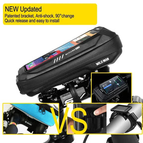 Bolsa de Quadro Wild Man com Suporte para Celular – Proteção, Praticidade e Design Aerodinâmico