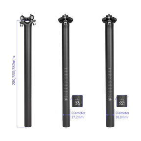 Canote de Selim em Fibra de Carbono Seatpost Black – Leveza e Resistência para Performance Máxima