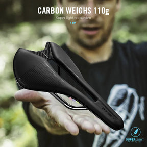Selim RYET em Fibra de Carbono 110g – Superleve, Confortável e de Alta Performance