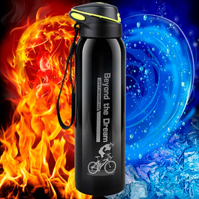 Garrafa Térmica para Bike 500ml Alumínio Resistente e Isolamento Térmico para Pedaladas