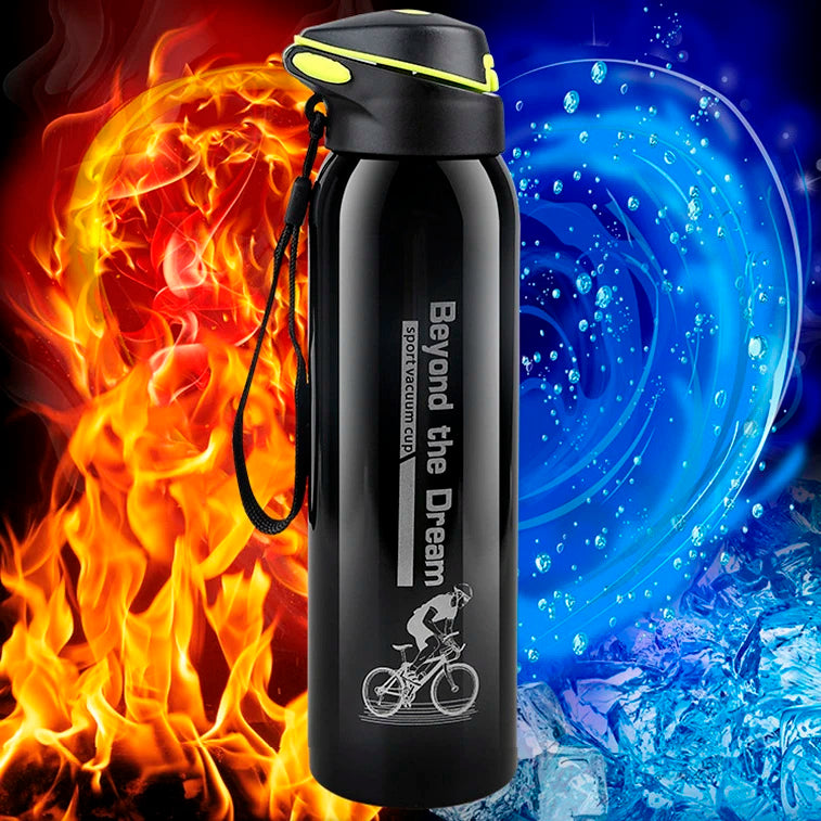 Garrafa Térmica para Bike 500ml Alumínio Resistente e Isolamento Térmico para Pedaladas