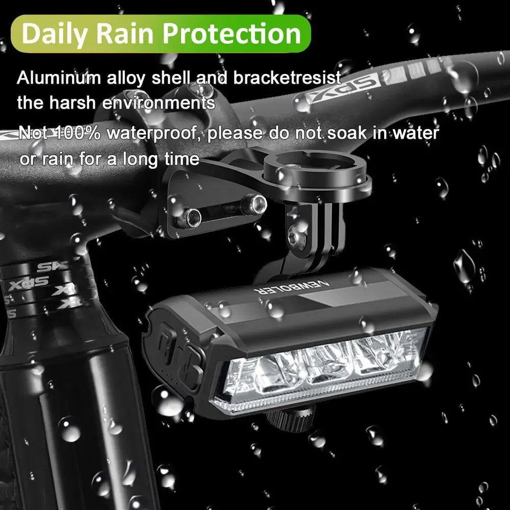 Farol Dianteiro para Bike 2000 Lumens com Suporte para Ciclocomputador – Potência e Integração Total